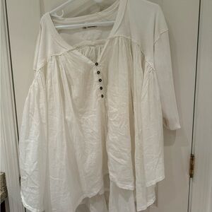 We The Free White Blouse